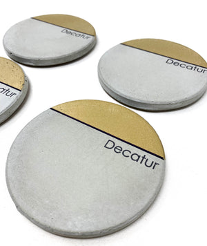 ATL Neighborhood Concrete Coasters