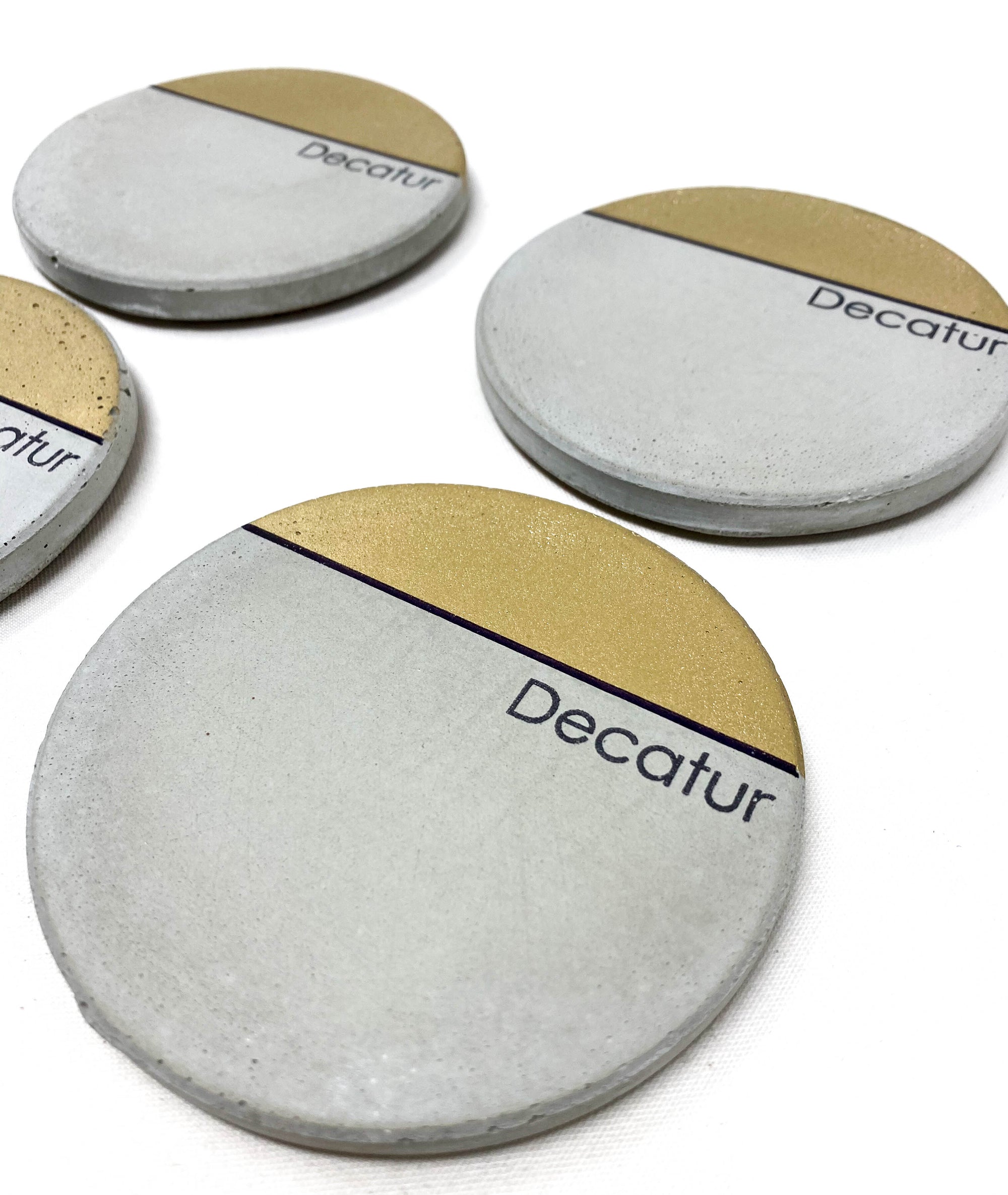 ATL Neighborhood Concrete Coasters