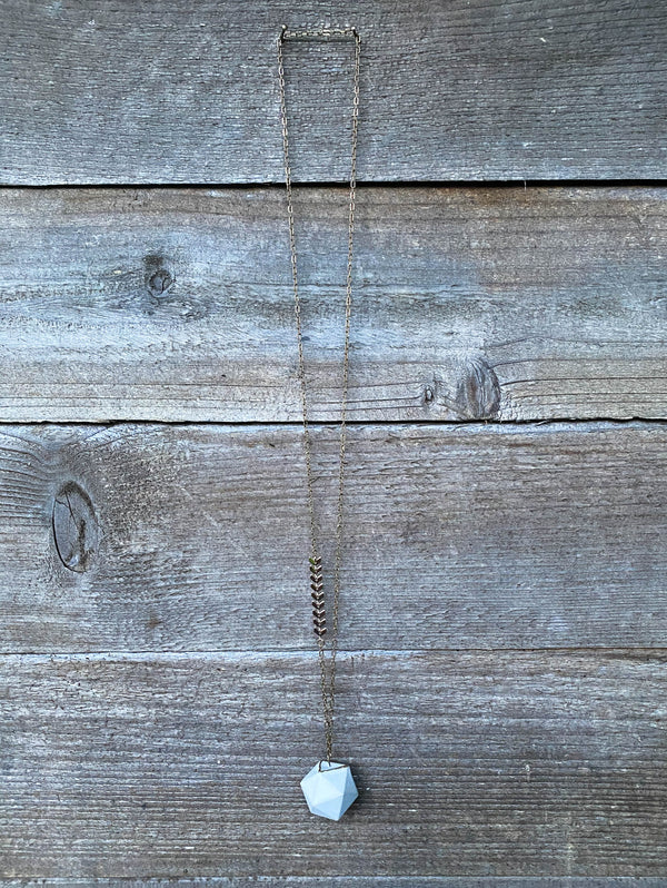 Concrete Dodecahedron II Necklace