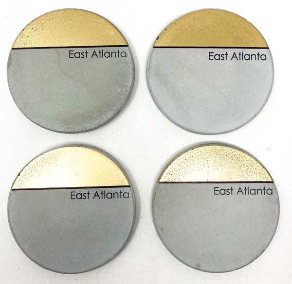 ATL Neighborhood Concrete Coasters