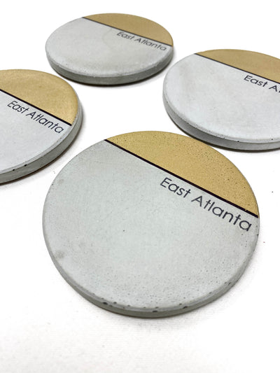 ATL Neighborhood Concrete Coasters