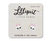 White Bunny Earrings