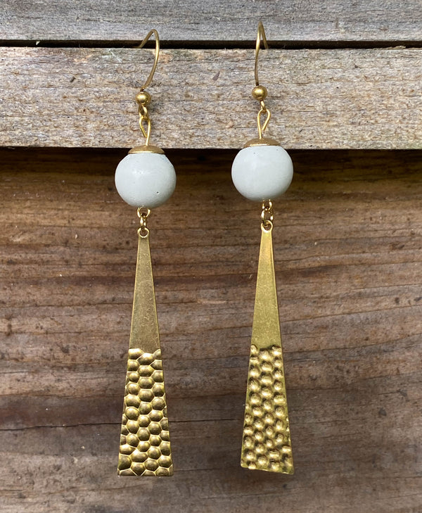 Concrete + Triangle Earrings