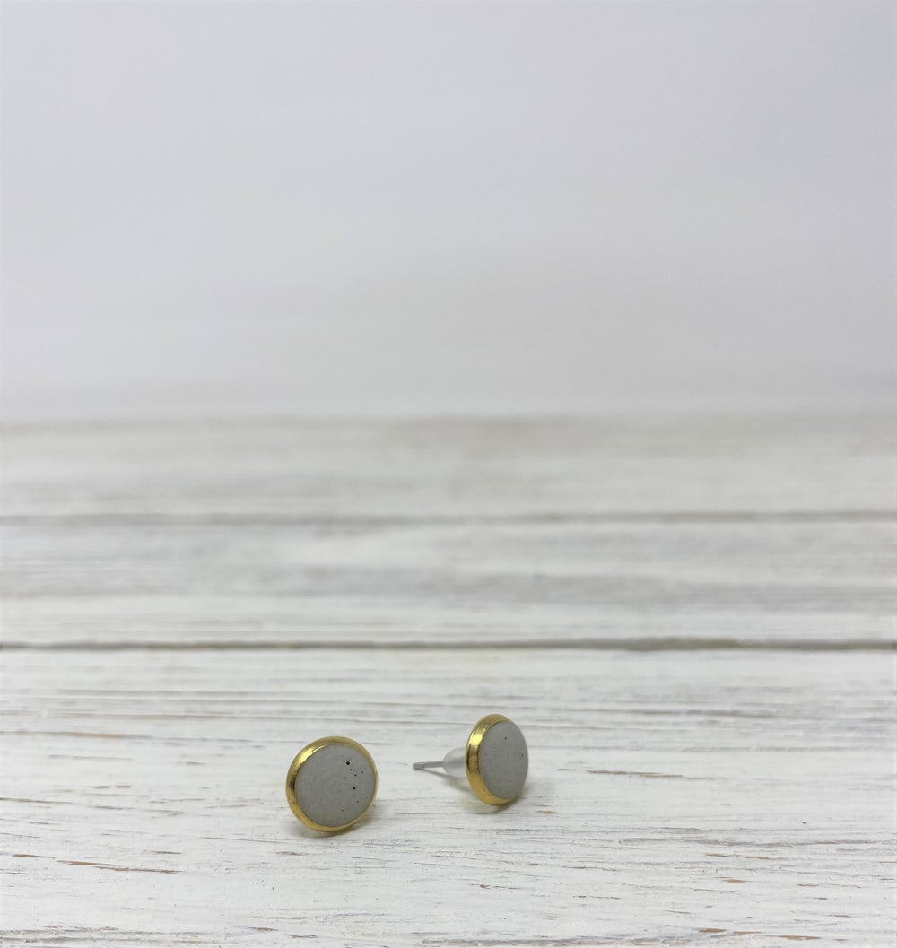 Concrete Stud Earrings