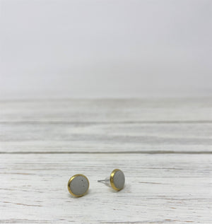 Concrete Stud Earrings