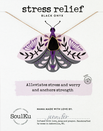 Stress Relief Alchemy Necklace - Black Onyx