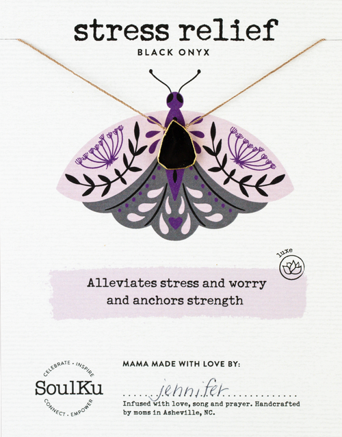 Stress Relief Alchemy Necklace - Black Onyx