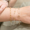 Petite Paperclip Chain Bracelet - gold-filled