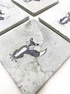 Fox Concrete Coasters