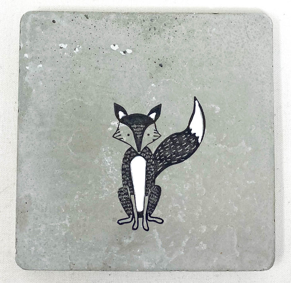 Fox Concrete Coasters