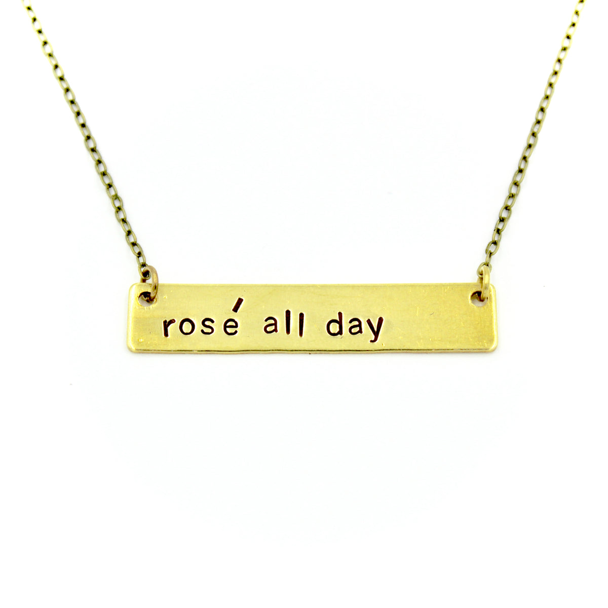 Rosé All Day Bar Necklace