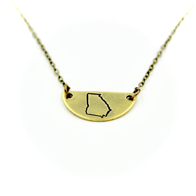 Georgia Mini Half Moon Necklace