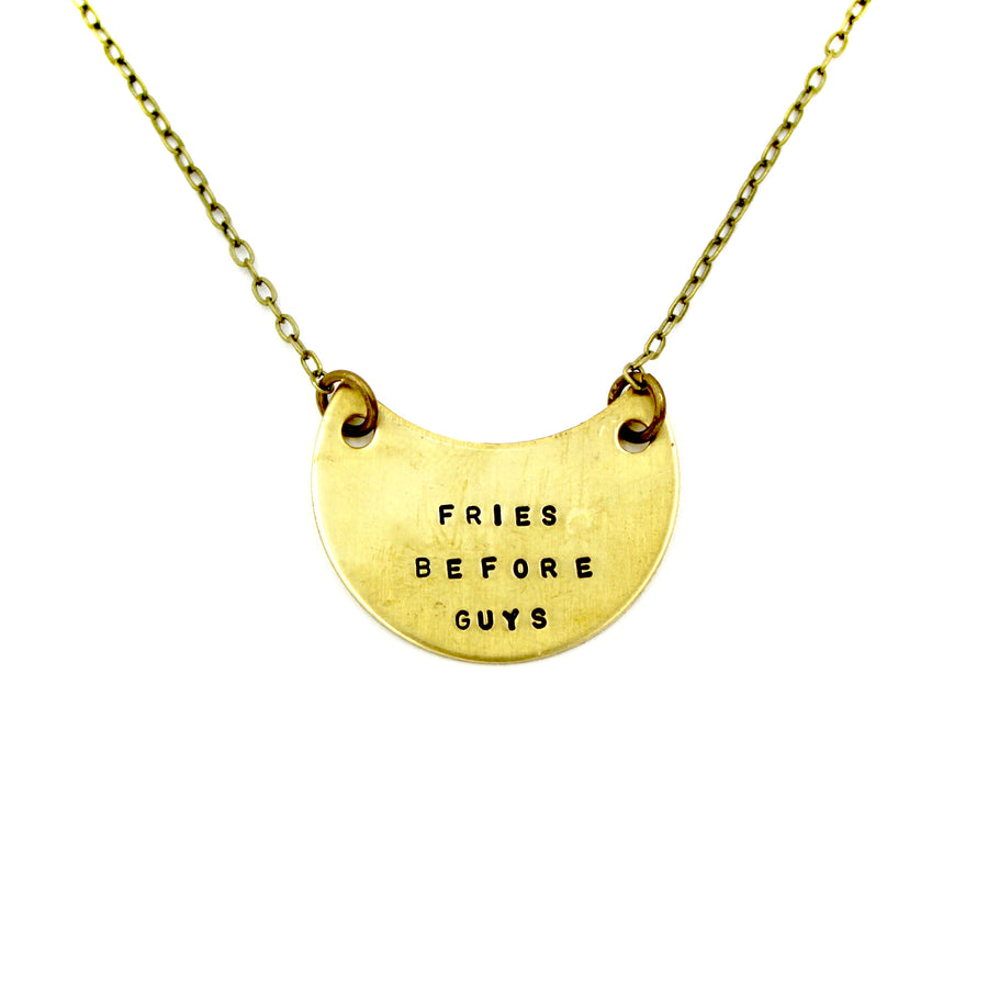 Fries Before Guys Necklace