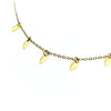 Sprinkle Necklace - Brass Leaf