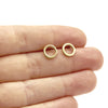 Open Circle Earrings - Brass
