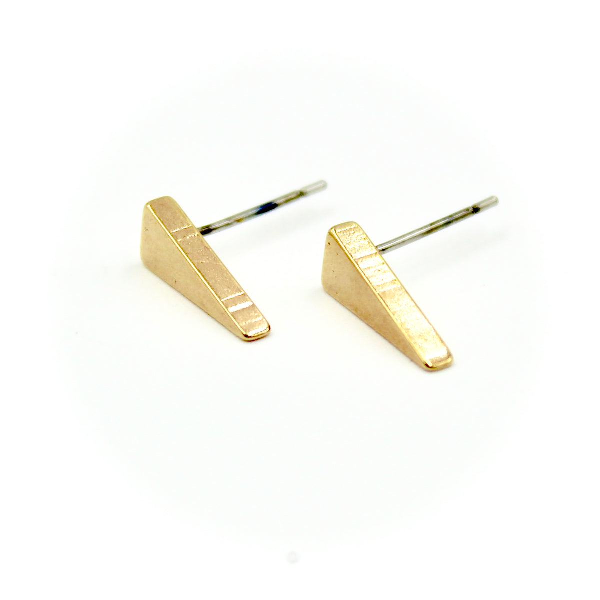 Long Spike Earrings - Brass