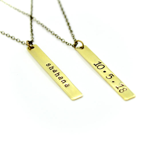 Carruthers Jewelry Custom Hand-Stamped Necklace