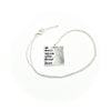 Do small things with great love Square Necklace