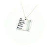 Do small things with great love Square Necklace