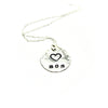 Mom Lace Heart Necklace