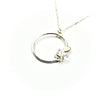 Butterfly & Heart Circle Necklace