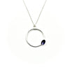Iolite Circle Necklace