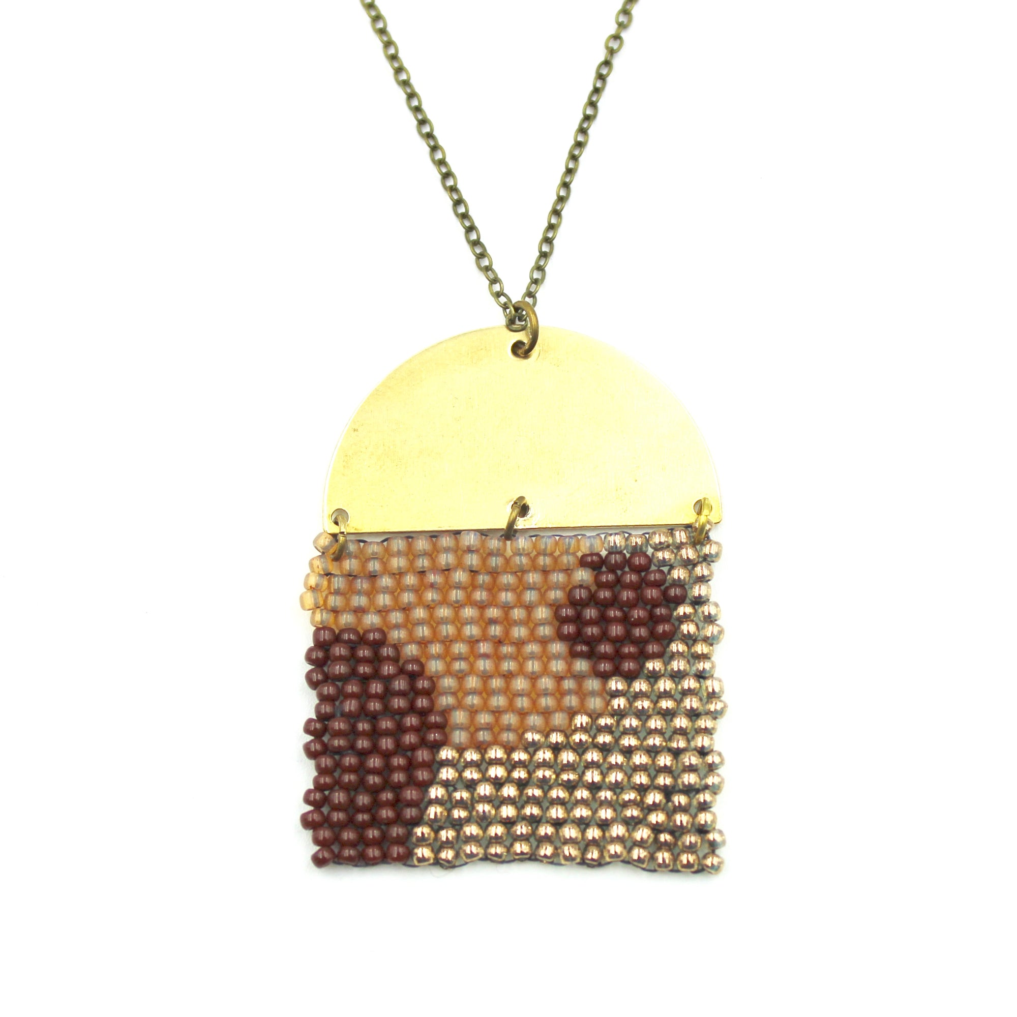 Christel Necklace - Woven Seed Beads