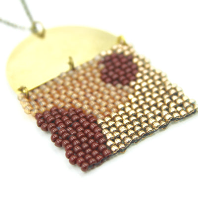 Christel Necklace - Woven Seed Beads
