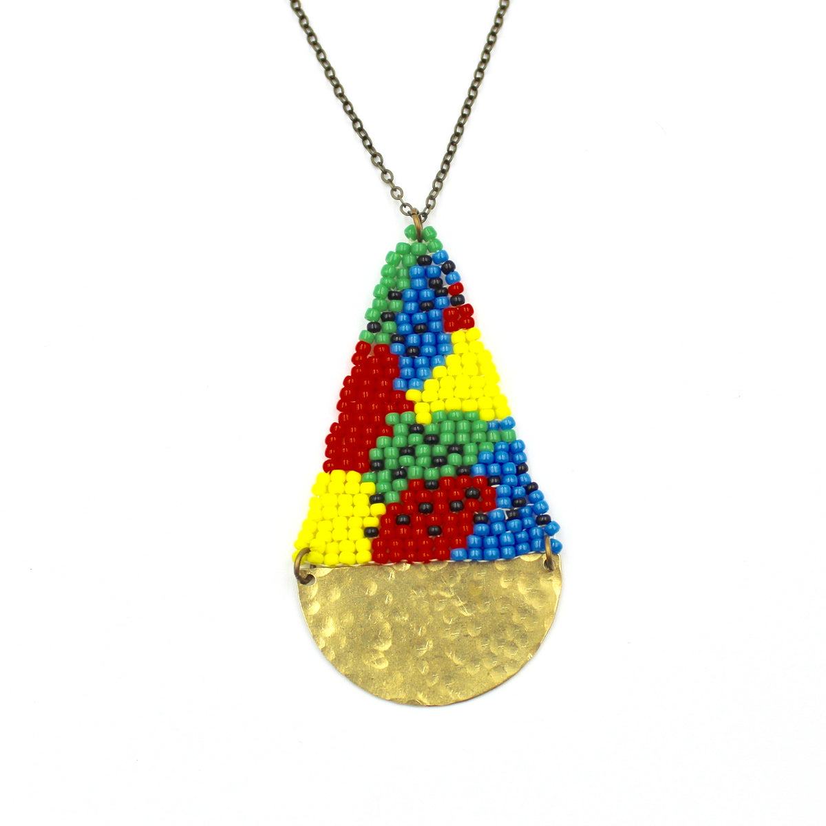Slice of Life Necklace - Woven Seed Beads