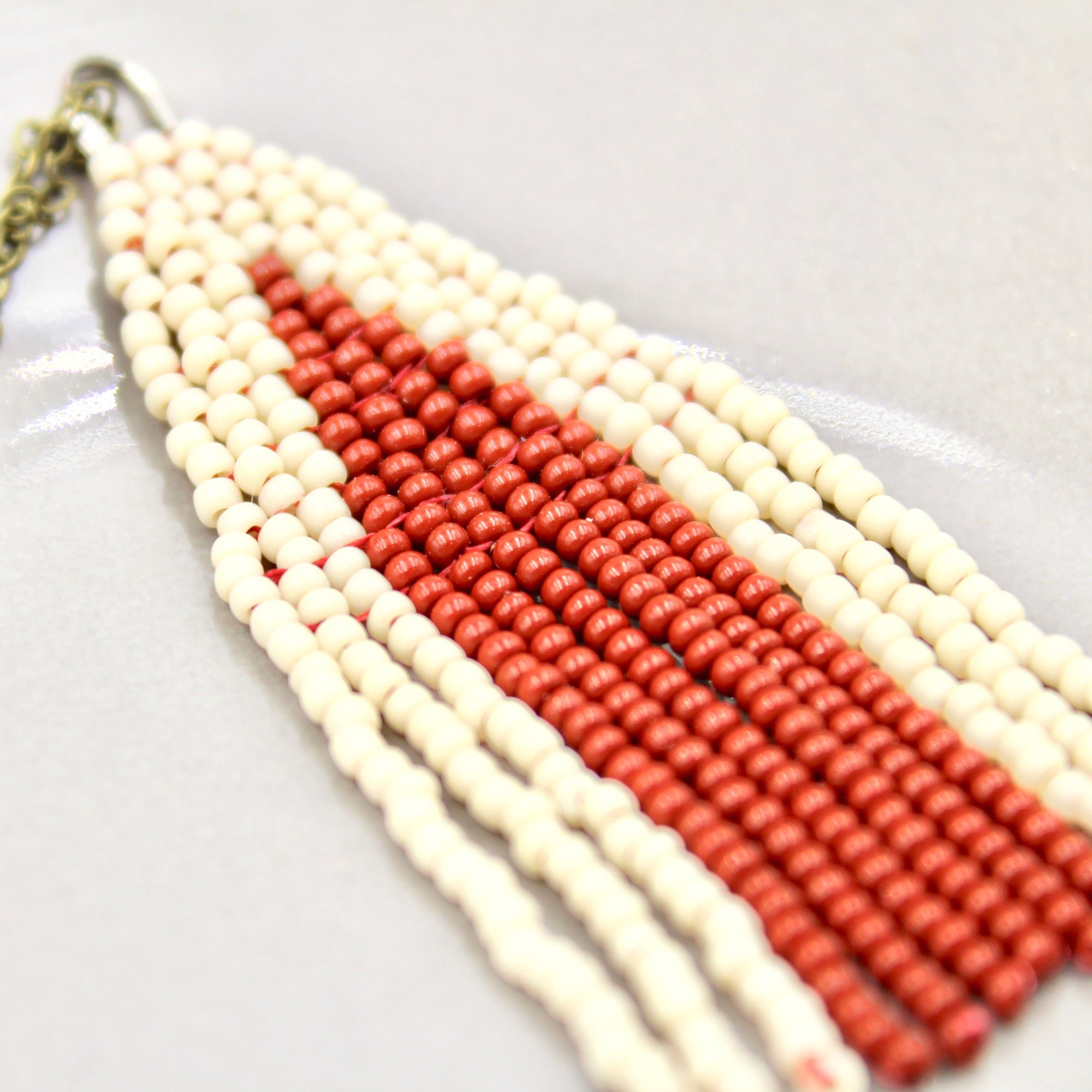 Nicole Necklace - Woven Seed Beads