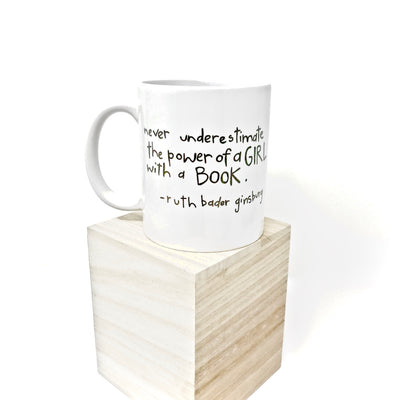 Girl with a Book RBG mug