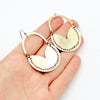 Rainbow Stamped Earrings