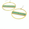 Ashleigh Earrings - Woven Seed Beads
