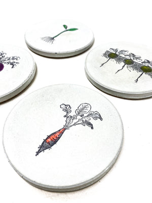 Garden Party Concrete Coasters