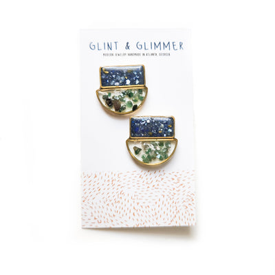 Kiara Gemstone and Resin Earrings