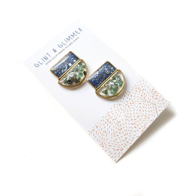 Kiara Gemstone and Resin Earrings