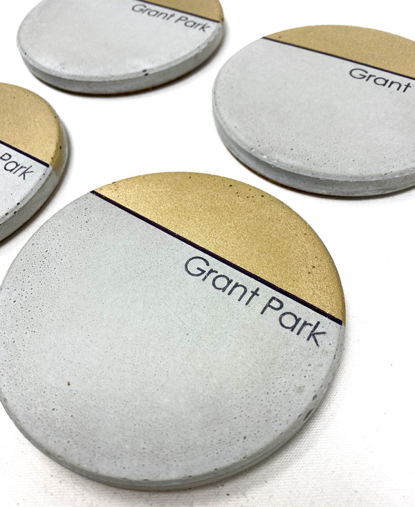 ATL Neighborhood Concrete Coasters