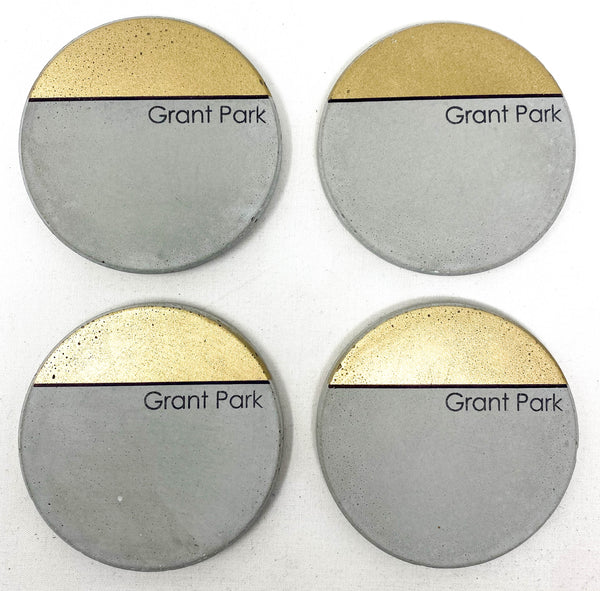 ATL Neighborhood Concrete Coasters