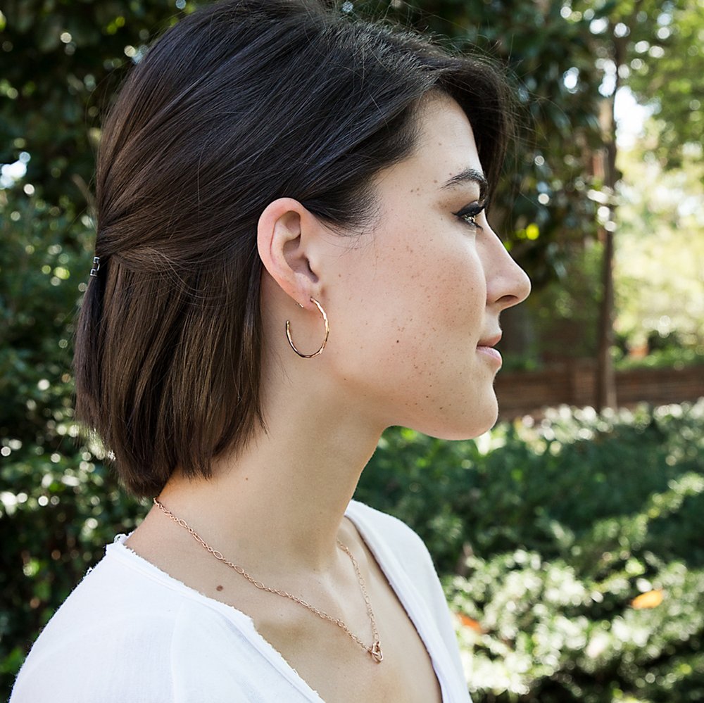 hoop earrings - gold-filled