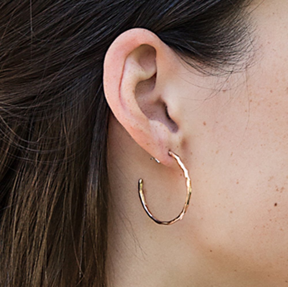 hoop earrings - rose gold-filled