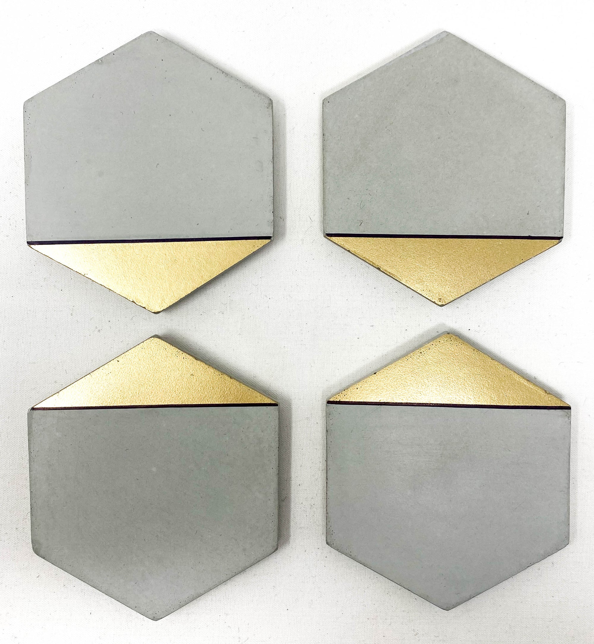 Hexagon Concrete Coasters