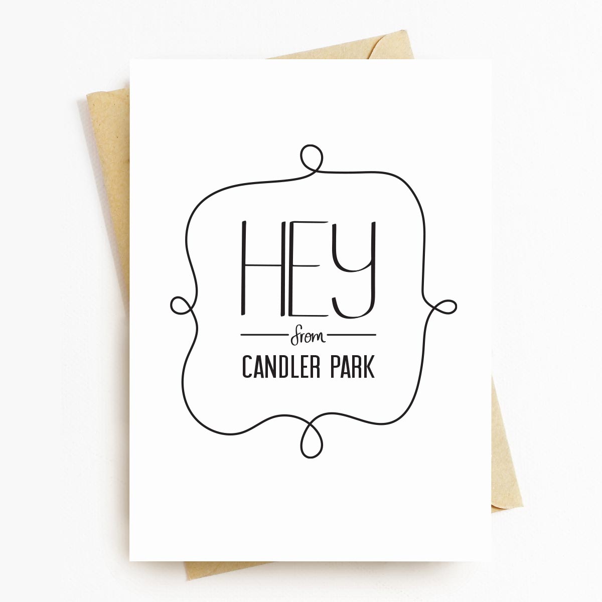 Hey From Candler Park Neighborhood Greeting Card