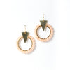Pointed Earrings - Peach Quartz
