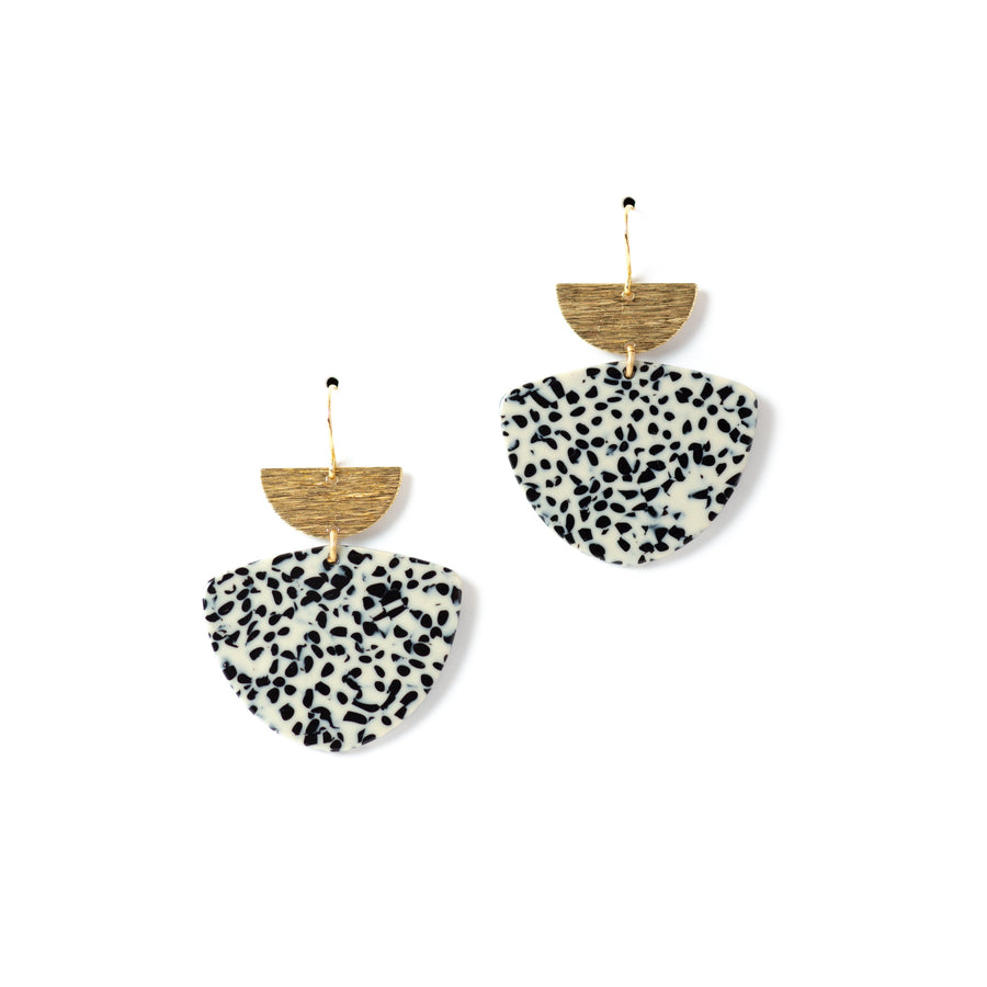 Georgia Acrylic Earrings - Speckled