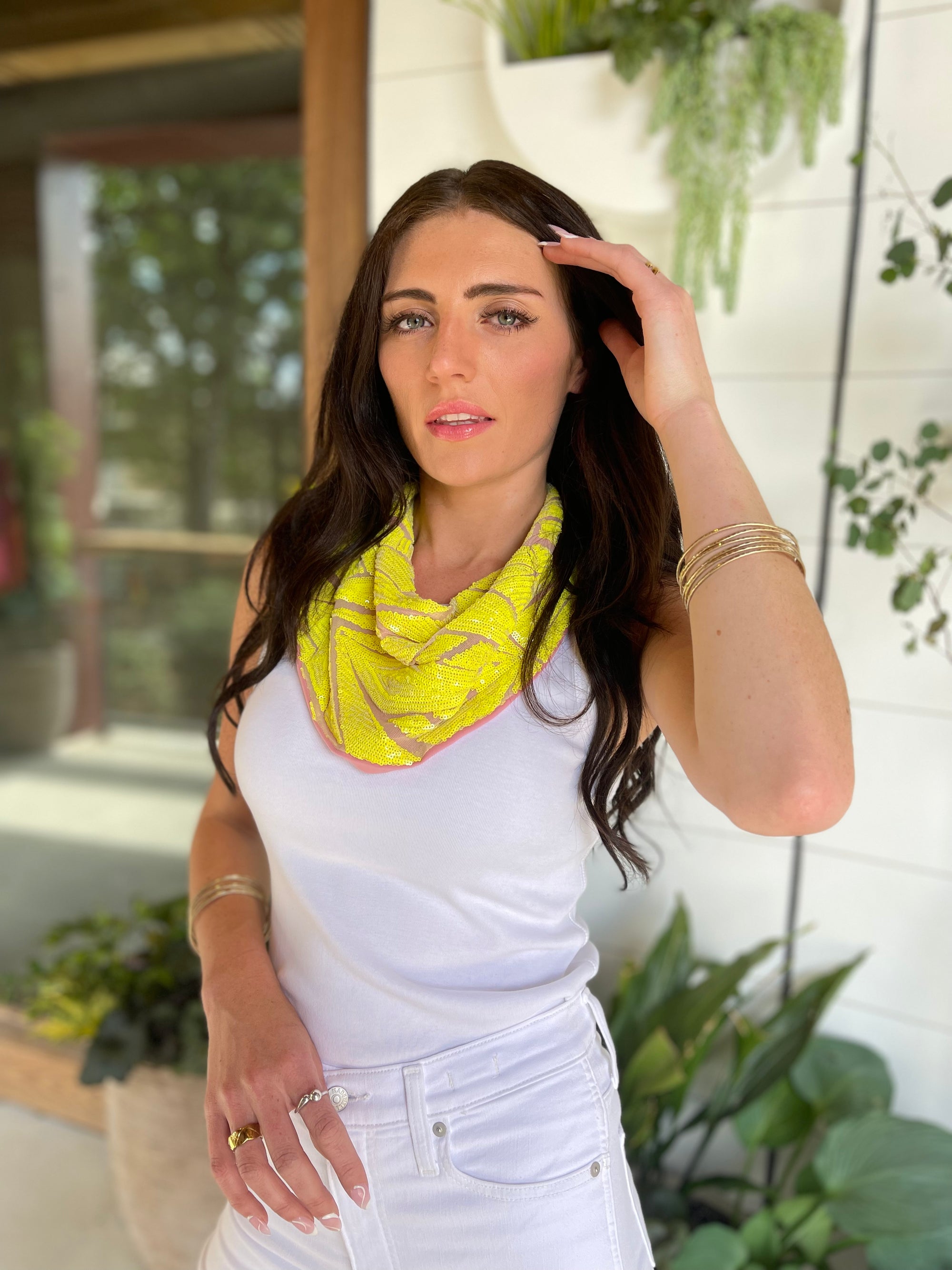 Designer sales neck scarf