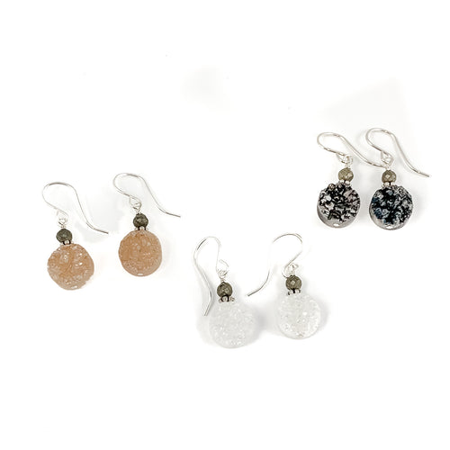 WHS Druzy Drop Earrings