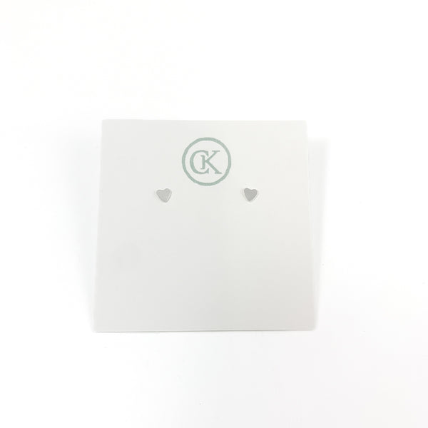 Mini Heart Stud - sterling
