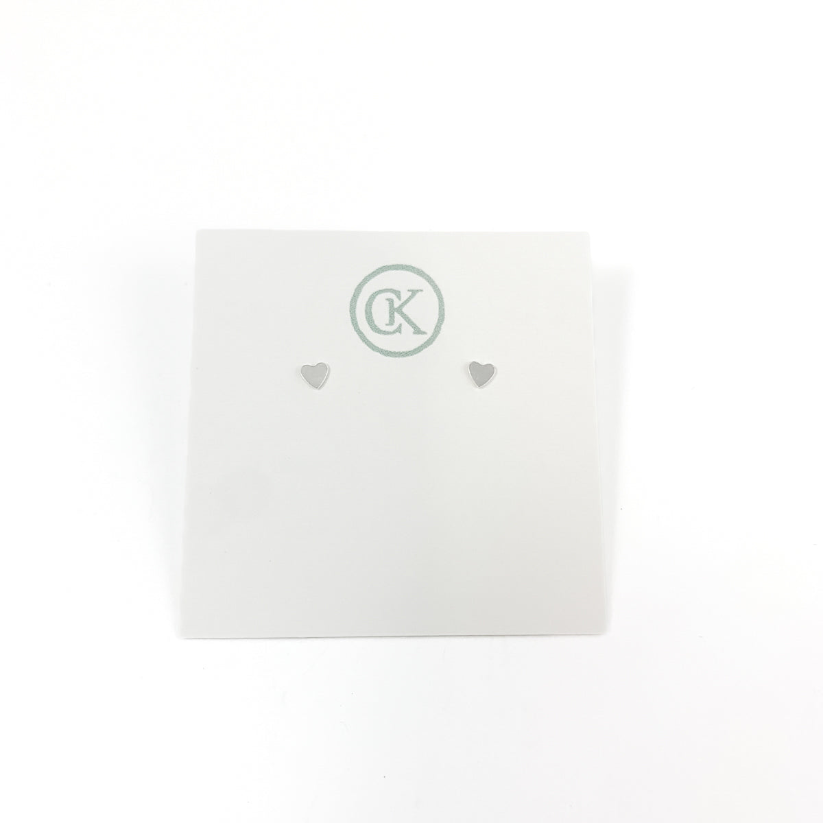 Mini Heart Stud - sterling