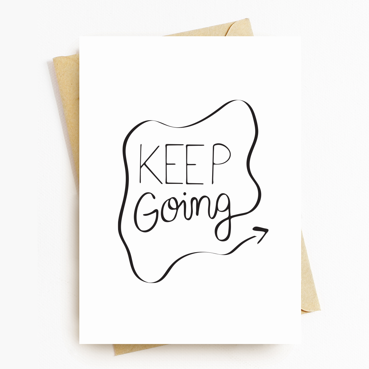 "Keep Going" Motivatonal Greeting Card