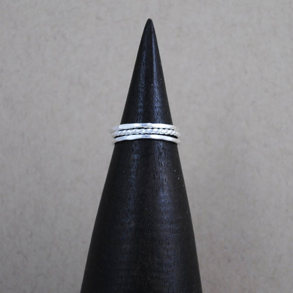 Mini Stacking Rings - Sterling Silver.